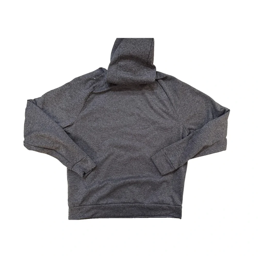 Nike Y2K Hoodie Mens Medium Gray Therma-FIT‎ Pullover Fleece Sweatshirt Zip